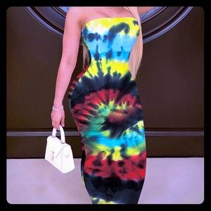 Tye Dye Colourful Dress